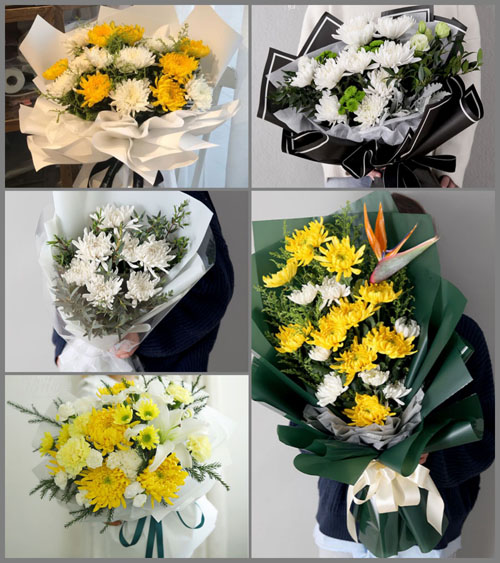 山西忻州五台县高洪口乡瑶芝村白事花束代送